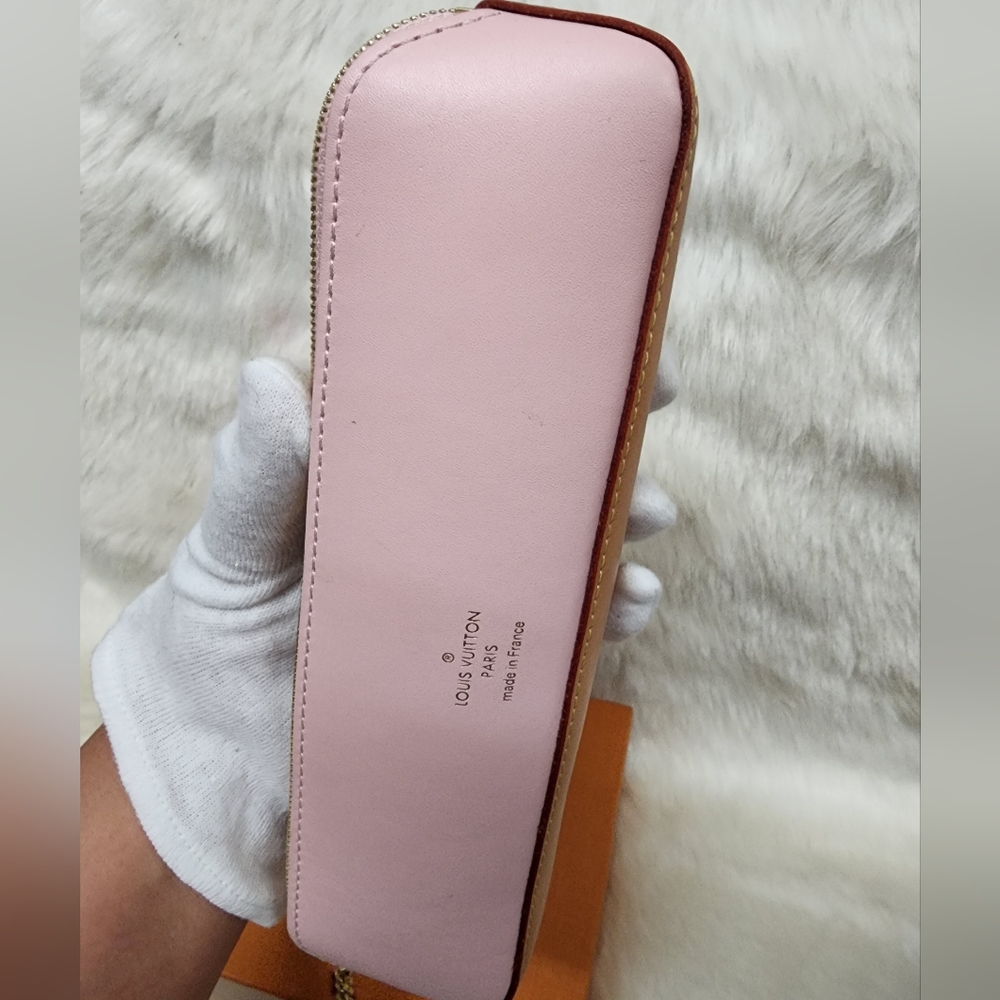 ❌️SOLD❌️Authentic LV Damier Azur Elizabeth Pencil Pouch Rose Ballerine - Picture 15 of 16